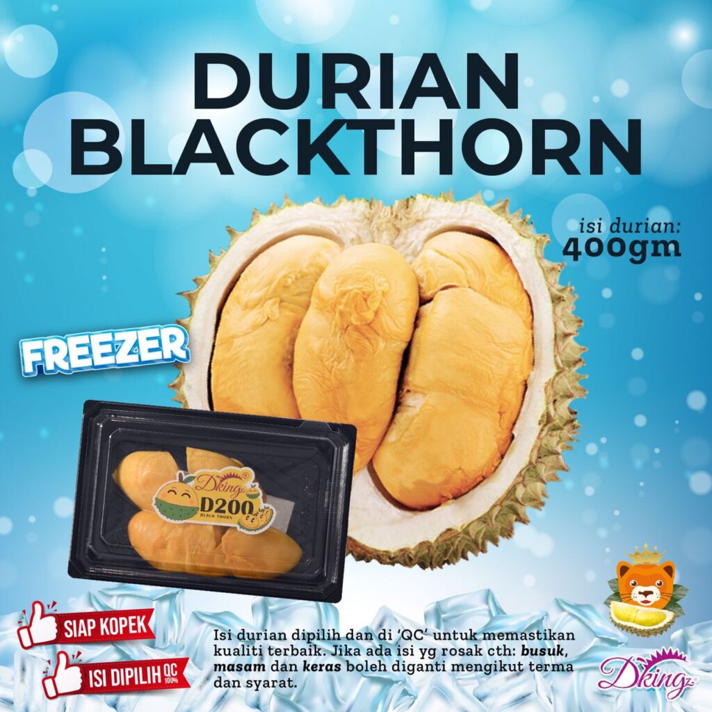 Durian Black Thorn Gram Freezer Kl Dking Melaka