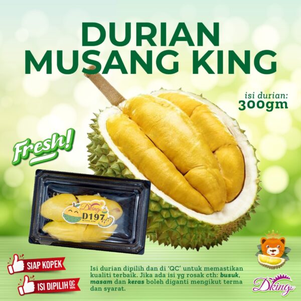musang king fresh 300gm